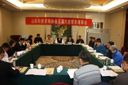 山东科技咨询中心有限公司五届六次常务理事会在济南召开