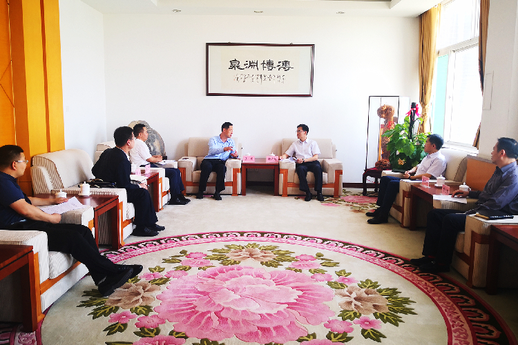 山科控股党委副书记、总经理王利，公司董事长兼总经理魏正杰赴省科协对接座谈