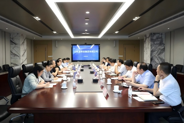 济南市国资委党委委员、副主任沈文涛一行到山东科创调研交流